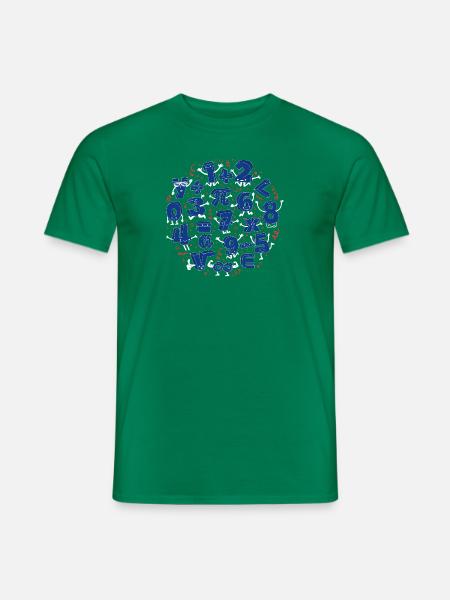 Happy Numbers (Math) - Men's T-Shirt - kelly green