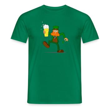 Irish Guy St Patrick's Day - Men's T-Shirt - kelly green - Front - AI Model Male 178 dark (178cm)