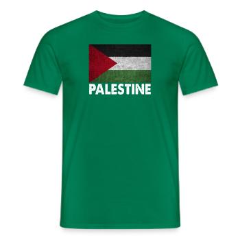 Palestine Flag - Men's T-Shirt - kelly green - Front - AI Model Male 178 dark (178cm)