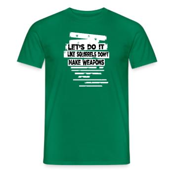 peace symbol funky child hippie humor - Männer T-Shirt - Kelly Green - Vorne - AI Model Male 178 dark (178cm)
