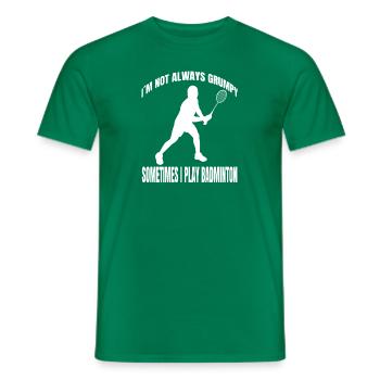 Badminton Badminton Fan Badminton Team - Men's T-Shirt - kelly green - Front - AI Model Male 178 dark (178cm)