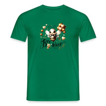 Bee Mine: Skurrile Bienen & Herz verspielt - Männer T-Shirt - Kelly Green - Vorne - AI Model Male 178 dark (178cm)