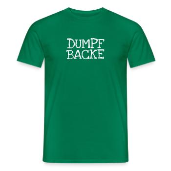 Dumpf Backe - Männer T-Shirt - Kelly Green - Vorne - AI Model Male 178 dark (178cm)