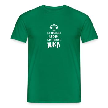 Ich Habe Kein Leben Ich Studiere Jura - Männer T-Shirt - Kelly Green - Vorne - AI Model Male 178 dark (178cm)