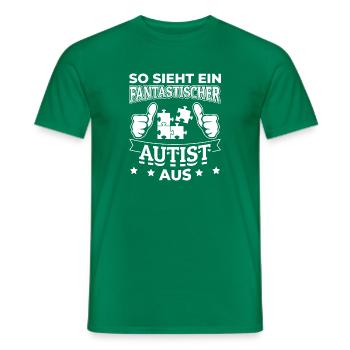 fantastischer autist - Männer T-Shirt - Kelly Green - Vorne - AI Model Male 178 dark (178cm)