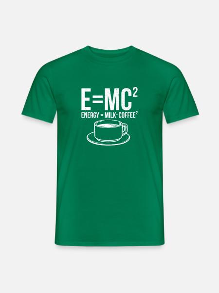 Awesome Science Design Quote Energy Milk Coffee - Männer T-Shirt - Kelly Green