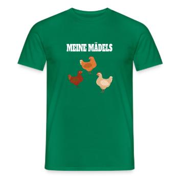Huhn Lustig Spruch Geschenkidee Bauer Hühner - Männer T-Shirt - Kelly Green - Vorne - AI Model Male 178 dark (178cm)