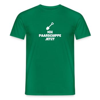 Ich Paarschippe Jetzt - Männer T-Shirt - Kelly Green - Vorne - AI Model Male 178 dark (178cm)