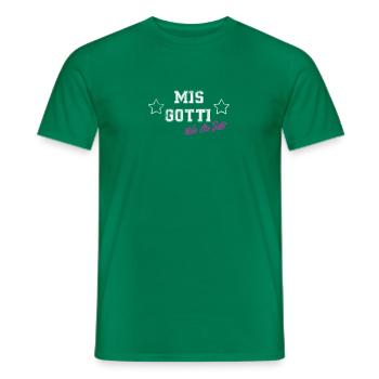 Suisse déesse suisse gotti baptême cadeau bébé - T-shirt homme - vert - Devant - AI Model Male 178 dark (178cm)
