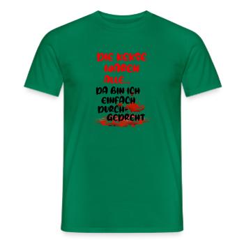 Die Kekse waren alle da bin ich durchgedreht - Männer T-Shirt - Kelly Green - Vorne - AI Model Male 178 dark (178cm)