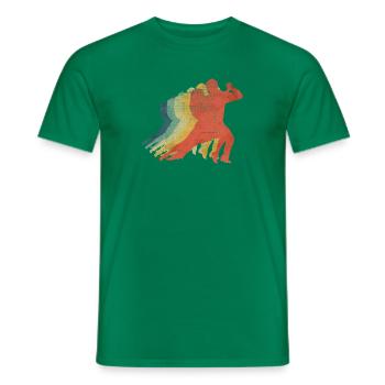 Tango Dance Retro Vintage Color - T-shirt homme - vert - Devant - AI Model Male 178 dark (178cm)