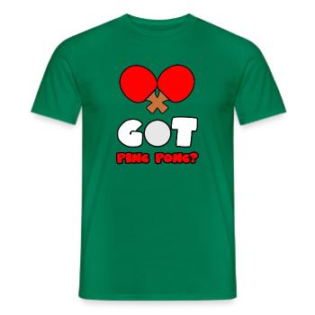 I have ping-pong in me - Men's T-Shirt - kelly green - Front - AI Model Male 178 dark (178cm)