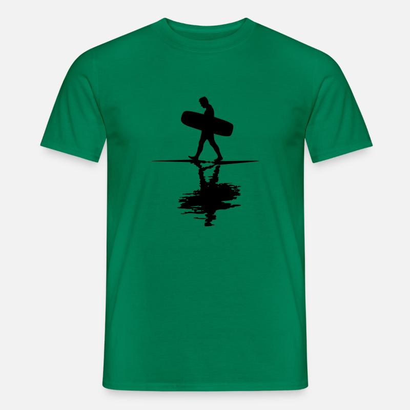 SURF 2 stickerWake - Männer T-Shirt - Kelly Green