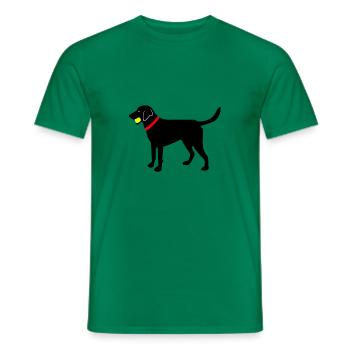 Labrador - Männer T-Shirt - Kelly Green - Vorne - AI Model Male 178 dark (178cm)