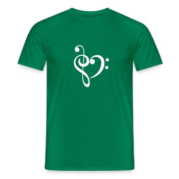 Choir rehearsal choir singers singing - Men's T-Shirt - kelly green - Front - AI Model Male 178 dark (178cm)