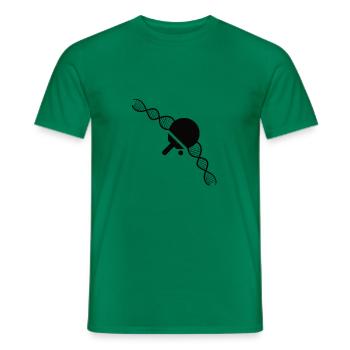 Joueurs de tennis de table Battes de tennis de table Tennis de table - T-shirt homme - vert - Devant - AI Model Male 178 dark (178cm)