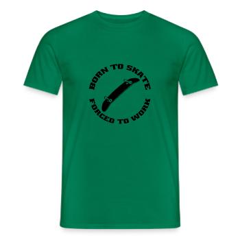 Skateboard Sakten Skateboarding Skater Longboard - T-shirt homme - vert - Devant - AI Model Male 178 dark (178cm)