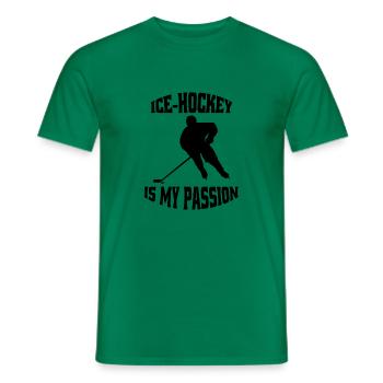 Eishockey Geschenk Eishockeyteam Wintersport - Männer T-Shirt - Kelly Green - Vorne - AI Model Male 178 dark (178cm)