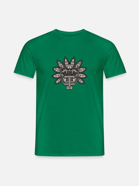 Quetzalcoatl Azteken Gefiederte Schlange Maya Inka - Männer T-Shirt - Kelly Green