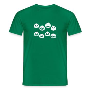 Funny Halloween Pumpkin Party - Halloween Pumpkins - Men's T-Shirt - kelly green - Front - AI Model Male 178 dark (178cm)