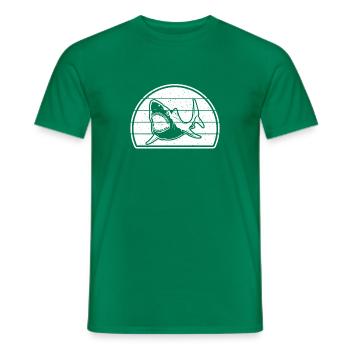 Sharkfish Shark Lover Shark Fish - Great White Sha - Männer T-Shirt - Kelly Green - Vorne - AI Model Male 178 dark (178cm)