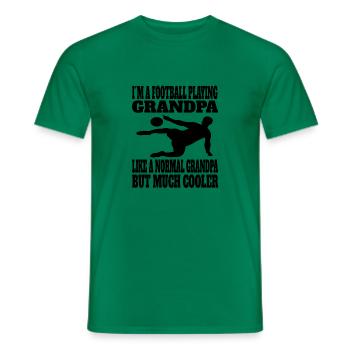Football Grand-père Footballeur Entraîneur de football Grand-père - T-shirt homme - vert - Devant - AI Model Male 178 dark (178cm)