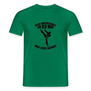 Hapkido Martial Arts Aikido Karate Martial Arts Judo - Men's T-Shirt - kelly green - Front - AI Model Male 178 dark (178cm)