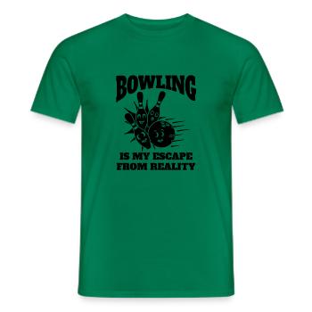 Bowler Bowling Bowling Bowling Kegel Cadeau - T-shirt homme - vert - Devant - AI Model Male 178 dark (178cm)