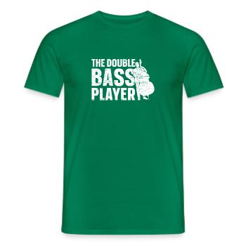 The Double Bass - Contrebasse Contrebassiste - T-shirt homme - vert - Devant - AI Model Male 178 dark (178cm)