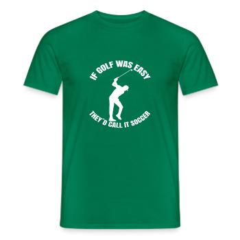 Golf Golfspielerin Golfschläger Spruch Golfball - Männer T-Shirt - Kelly Green - Vorne - AI Model Male 178 dark (178cm)