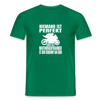 Motorrad Motorcross Motorradfan Motorradfahrer - Männer T-Shirt - Kelly Green - Vorne - AI Model Male 178 dark (178cm)