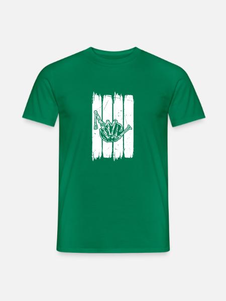 Bagpipe Instrument - Retro Bagpipe - Männer T-Shirt - Kelly Green