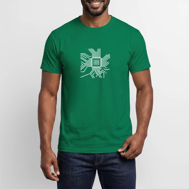 Developer Coder Programmer Microchip Men's T-Shirt