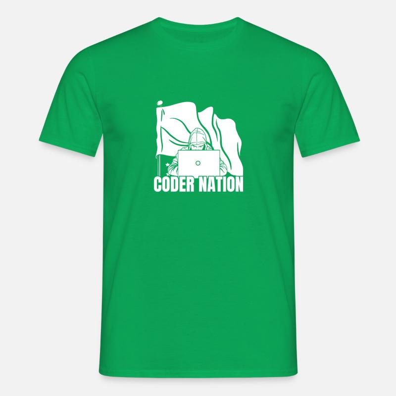 Developer Coder Programmer - Men's T-Shirt - kelly green