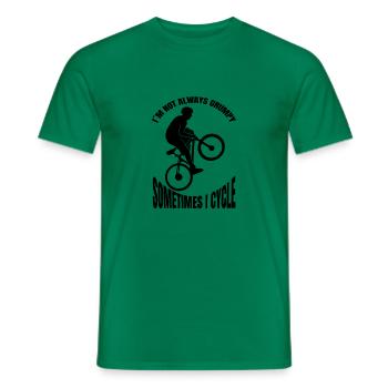 Fahrrad Radfahrer Fahrradfahrer Radfahren Radeln - Männer T-Shirt - Kelly Green - Vorne - AI Model Male 178 dark (178cm)