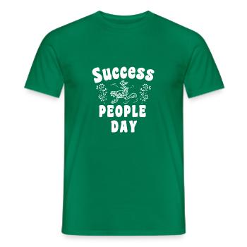 Erfolgstag - Männer T-Shirt - Kelly Green - Vorne - AI Model Male 178 dark (178cm)