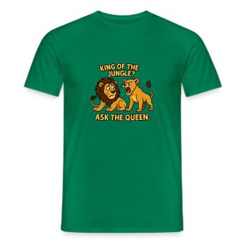 Marriage - Lions - Men's T-Shirt - kelly green - Front - AI Model Male 178 dark (178cm)