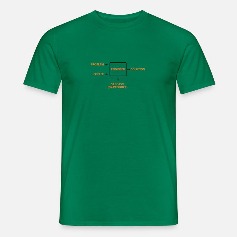 Engineering Sarkasmus Nebenprodukt - Männer T-Shirt - Kelly Green