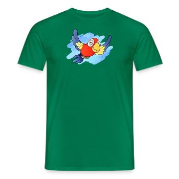Papagei (Himmel) - Männer T-Shirt - Kelly Green - Vorne - AI Model Male 178 dark (178cm)