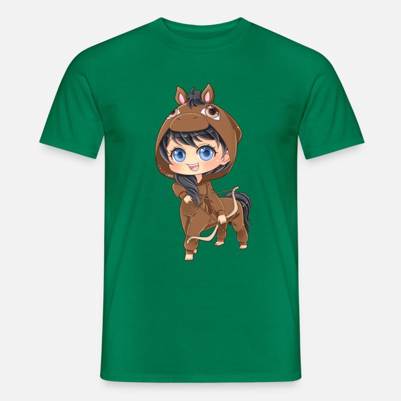 MOSBIES Schützen Horoskop Sternzeichen Geschenk - Männer T-Shirt - Kelly Green