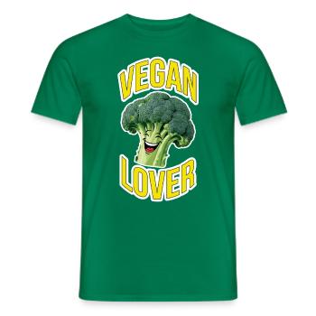 Amateur de végétalien - T-shirt homme - vert - Devant - AI Model Male 178 dark (178cm)