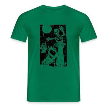 Univers - T-shirt homme - vert - Devant - AI Model Male 178 dark (178cm)
