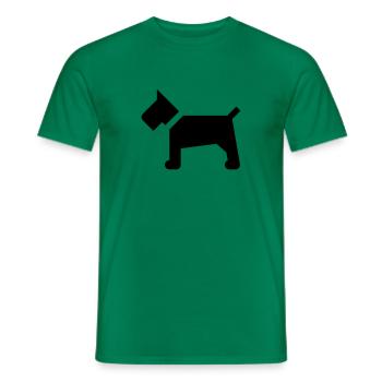 Chien - T-shirt homme - vert - Devant - AI Model Male 178 dark (178cm)