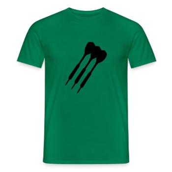 dartpfeil13 - Männer T-Shirt - Kelly Green - Vorne - AI Model Male 178 dark (178cm)