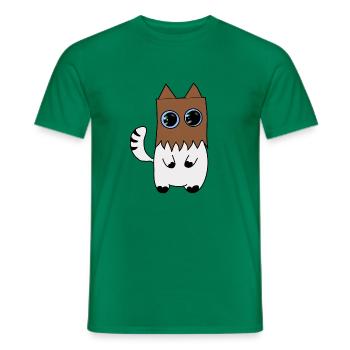 Cat - Men's T-Shirt - kelly green - Front - AI Model Male 178 dark (178cm)