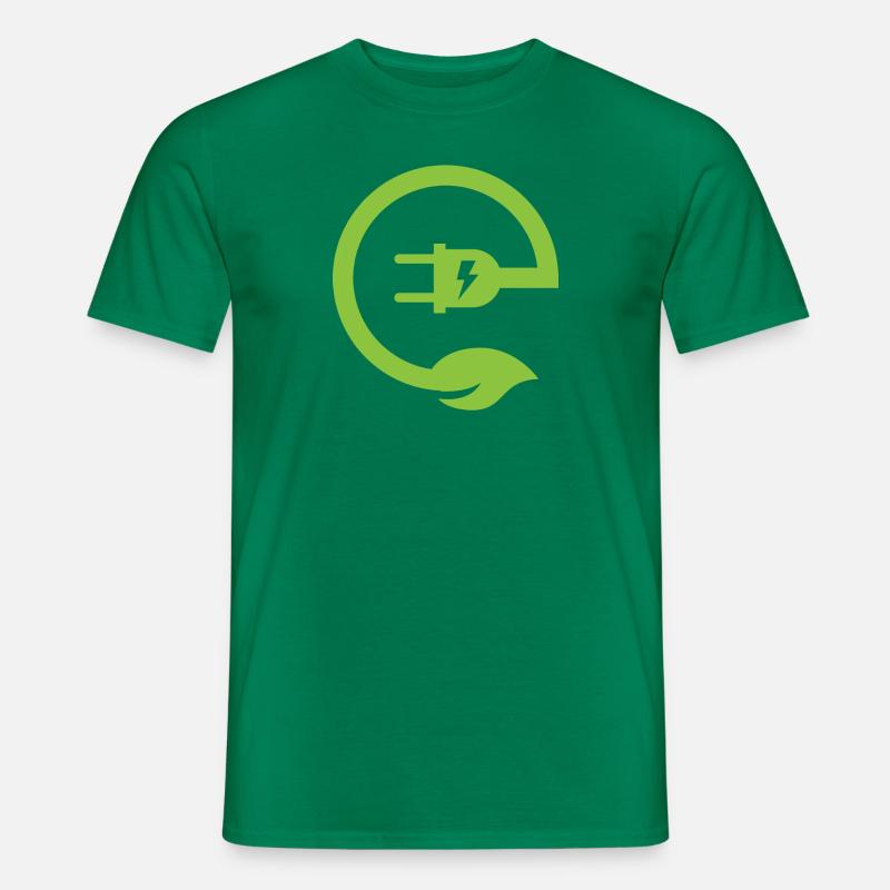 Electric Powered E-Bike - Männer T-Shirt - Kelly Green