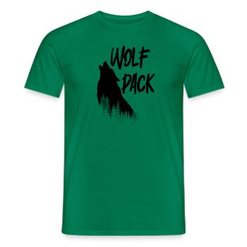 Wolf Pack - Männer T-Shirt - Kelly Green - Vorne - AI Model Male 178 dark (178cm)