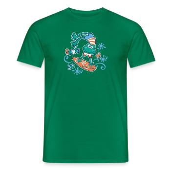 Splash - Surfer's Happiness - Men's T-Shirt - kelly green - Front - AI Model Male 178 dark (178cm)