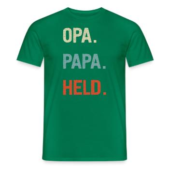 Grand-papa héros fête des pères Idée - T-shirt homme - vert - Devant - AI Model Male 178 dark (178cm)