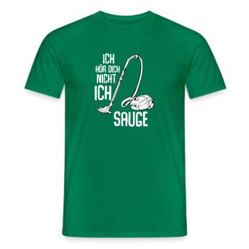 Ich Höre Dich Nicht Ich Sauge Staubsauger Lustig - Männer T-Shirt - Kelly Green - Vorne - AI Model Male 178 dark (178cm)
